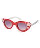 Stol'n Cat-Eye Shaped Star Applique UV Protected Sunglasses -  Red