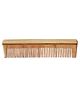 Organic Neem Wooden Comb- Made from Pure Neem Handcrafted Pack of 2 - Brown