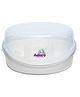 Adore Microwave Steam Sterilizer with Tong Holds up to 6 Bottles - White