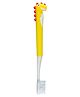 Dino Toothbrush with Storage Case and Silicone Grip Soft Bristles - Yellow
