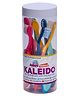 Adore Basics Kaleido Kids Toothbrush with Storage Case Premium Bristles Pack of 8- Multicolor