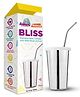 Bliss! Stainless Steel Tumbler with Steel Straw and Lid - 300 ml