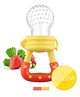 Adore OMG Silicone Food Feeder with Anti-bacterial Storage Case - Yellow