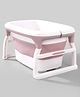 Folding Bath Tub with Drain Plug - Pink
