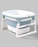 Folding Bath Tub with Drain Plug - Blue