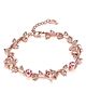 YELLOW CHIMES Swarovski Elements Pink Rose Crystal Bracelet for Women & Girls...