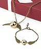 Yellow Chimes Harry Potter Accessories for Girls Pendant & Bracelets Set Harry Potter Snitch Ball with Wings Pendant & Bracelets for Boys and Girls (Unisex).