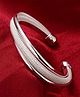 Yellow Chimes Bracelet For Women And Girls Fashion Silver Color Cuff Kadaa Bracelets | Leaf Shape Silver Tone Hand Cuff Kadaa Bracelet | Birthday And Anniversary Gift