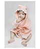 Thread Fairy Pink Shark Bath Robe Large - Pink