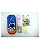 Mihar Essentials Dino Theme Hamper with Pencil Pouch Eraser Set 2 Highlighters & 12 Pencils - Multicolor