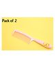 Mihar Essentials Elegant Smooth Hair Comb Pack Of 2 (Color And Print May Vary)