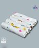 LazyToddler 100% Cotton Muslin Rainbow Wash Cloth Pack Of 5 - Multicolor