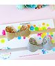 Littletresses Set Of 2 Designer Loopy Bow Glitter Embellished Headband - Silver & Golden