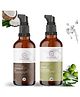 T&H Organics Cold Pressed Organic Olive Oil and Cold Pressed Virgin Coconut Oil Combo - 100 ml Each