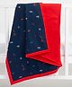 Blooming Buds Transport Print Toddler Dohar - Navy Blue & Red
