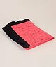 Blooming Buds Reversible Ballerina Print Single Dohar - Rose Pink & Black