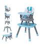 MOON 6 In 1 High Chair Converts To Dining Booster Seat - Blue
