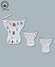 LazyToddler Muslin  Nappy Set of 3  Small  Fox Print - White