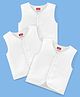 Babyhug 100% Cotton Sleeveless Jhablas Pack Of 3 - White