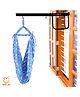 SafeChamp Cloud Baby Cradle Cloth with Seperator And  Metal Window Cradle Hanger - Blue