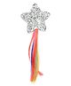 Aye Candy Glitter Embellished Star With Dangler On Alligator Hair Clip - Multi Colour