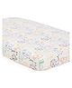 The Mom Store Jungle Tribe Baby Crib Sheet - White