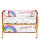 The Mom Store Magical Unicorn 4 Section Crib Rails Protector Bumper Set - Multicolour