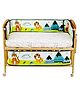 Jungle Tribe 4 Section Crib Rails Protector Bumper Set - Multicolour