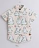 Polka Tots Half Sleeves Snow Bear Printed Shirt - Peach