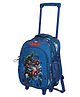 Novex Marvel  Original Avengers Kids Backpack Trolley with 2 Wheel Blue - Height 16 Inches