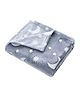 Ji and Ja Glow in The Dark Blanket Printed Blankets Big Size Star Moon - Grey