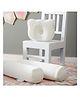 The White Willow Baby's Memory Foam Head Shaping Pillow with Soft Bolster Cushion for Side Support Bolster Size - White