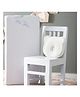 The White Willow Special High Inclined Design Memory Foam Infant Baby Head Shaping Pillow and Full Crib Wedge for Acid Reflux Colic Anti Vomiting - White