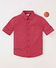Ed-a-Mamma Cotton Sustainable Full Sleeves Shirt Champions Print - Red