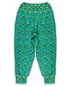 Kiddopanti Arrows Printed Smocking Harem Pant - Green