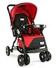 LuvLap Galaxy Baby Stroller for 03 Years, 5-Point Safety Harness, Multi Recline Seat, Easy Fold Design, Cushioned Seat, Lightweight Frame for Comfortable Baby Transport  Red & Black