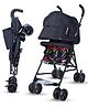 LuvLap Tutti Fruti Baby Stroller for 636 Months, Travel-Friendly with 5-Point Safety Harness, Reclining Seat, Extendable Canopy for Sun Protection, Lightweight and Easy to Fold  Printed Black