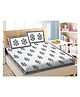 KIDS WONDERS Pure Cotton Bedsheet and Pillow Set King Size 240TC - Grey