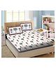 Kids Wonders Pure Cotton Bedsheet and Pillow Set King Size - Green