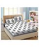 KIDS WONDERS Pure Cotton Bedsheet and Pillow Set King Size - Grey