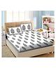 Kids Wonders Pure Cotton Bedsheet and Pillow Set King Size - Brown
