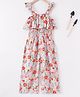 Ed-a-Mamma Cotton Sleeveless Sustainable Jumpsuit Floral Print - Pink