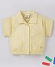 Ed-a-Mamma Sustainable Cotton Half Sleeves Solid Colour Shirt- Yellow