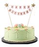 Party Propz Happy Birthday Cake Topper 1Pc - Pink