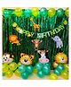 Party Propz Jungle Theme Party Decoration - Pack of 63
