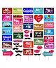Party Propz All Occasion Photo Booth Props Set - Pack Of 42