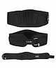 JJ JONEX Weightlifting Medium Size Gym Belt for Fitness Workout - Black
