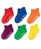 MOMISY  Anti-Skid Non Slip Trainer Socks Toddlers Infant Socks Warm and Socks Cotton Stretch Crew Anti Slip Baby Socks 6 Pairs - Red Blue & Pink