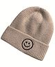 Momisy Smile Design Winter Cap Solid Beige - Diameter 16 cm-  Diameter 50 Cm