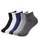 MOMISY Ankle Length Tube Socks Solid Color Pack of 5 - Multicolour